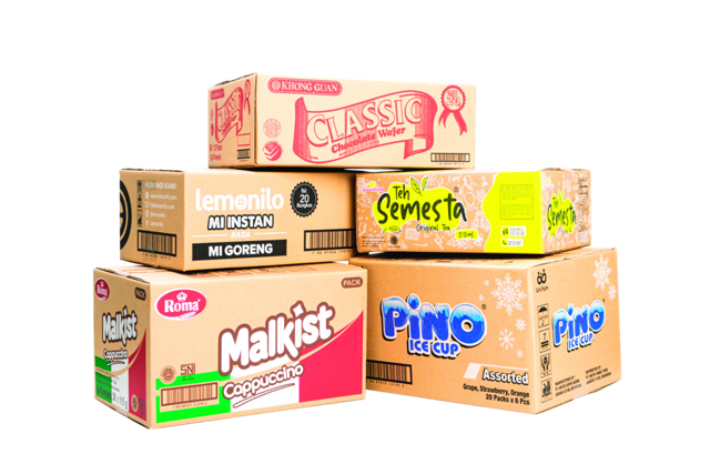 Contoh karton box produksi Adina untuk berbagai brand